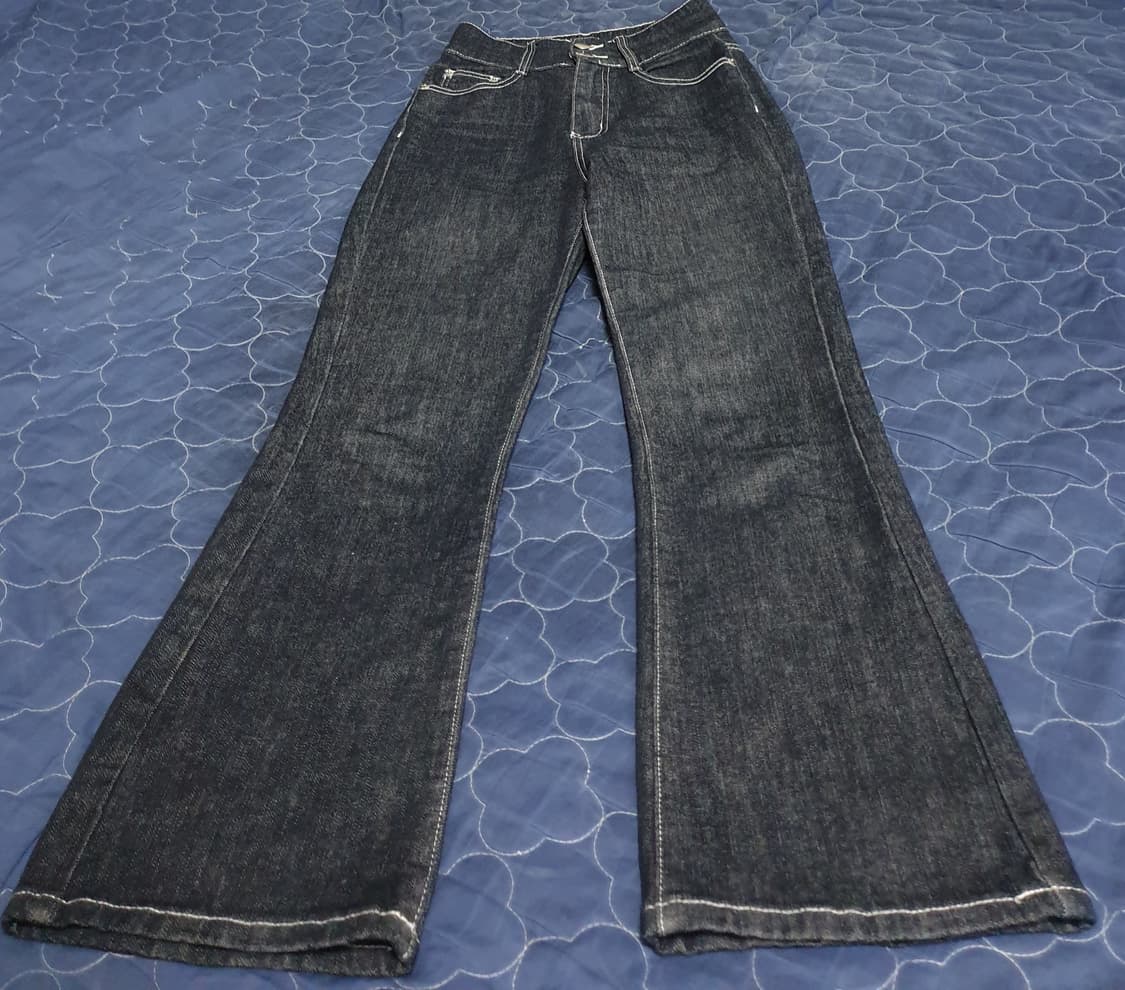 여성 스판 부츠컷 스티치 데님 팬츠 (26) 상품이미지1