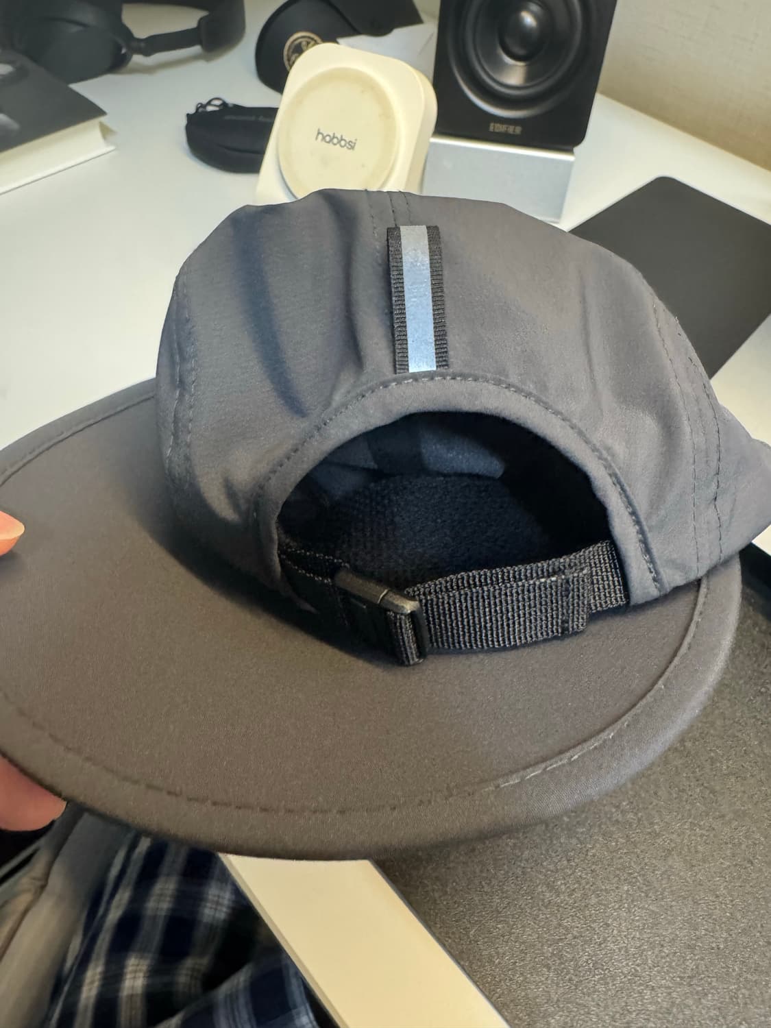 고요웨어 스트레치 5패널 로고캡 다크그레이 상품이미지4