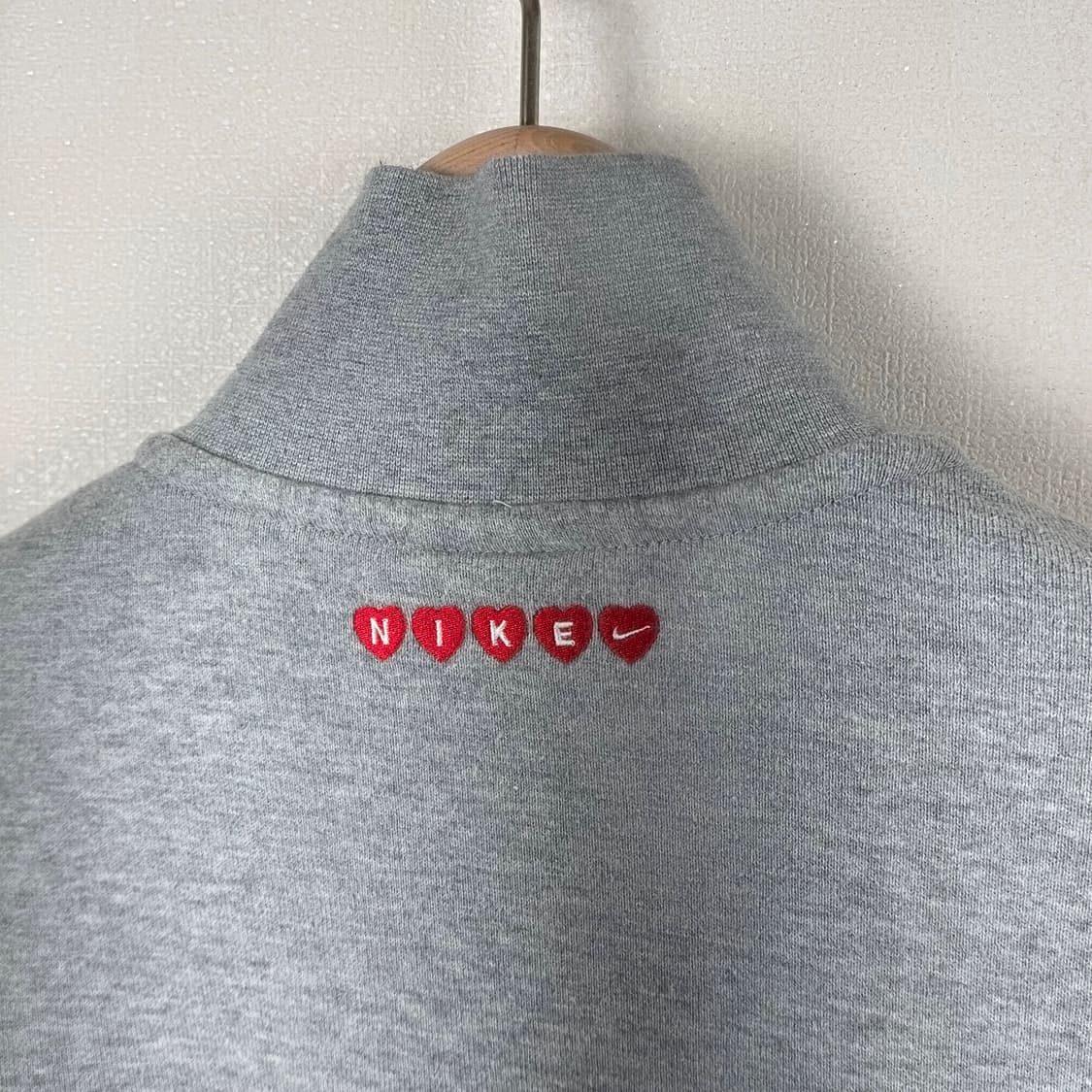 나이키 여성 피닉스 플리스 쿼터집 크롭 스웻셔츠 S 상품이미지8