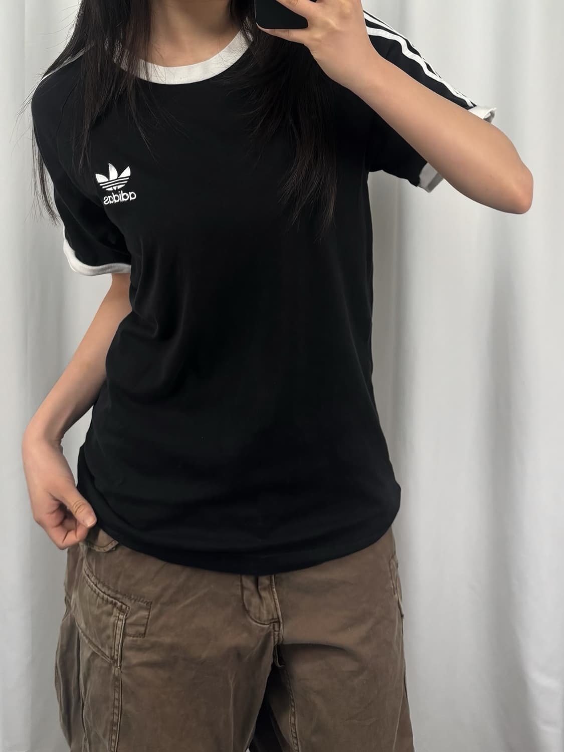 아디다스 블랙 링거티 상품이미지1