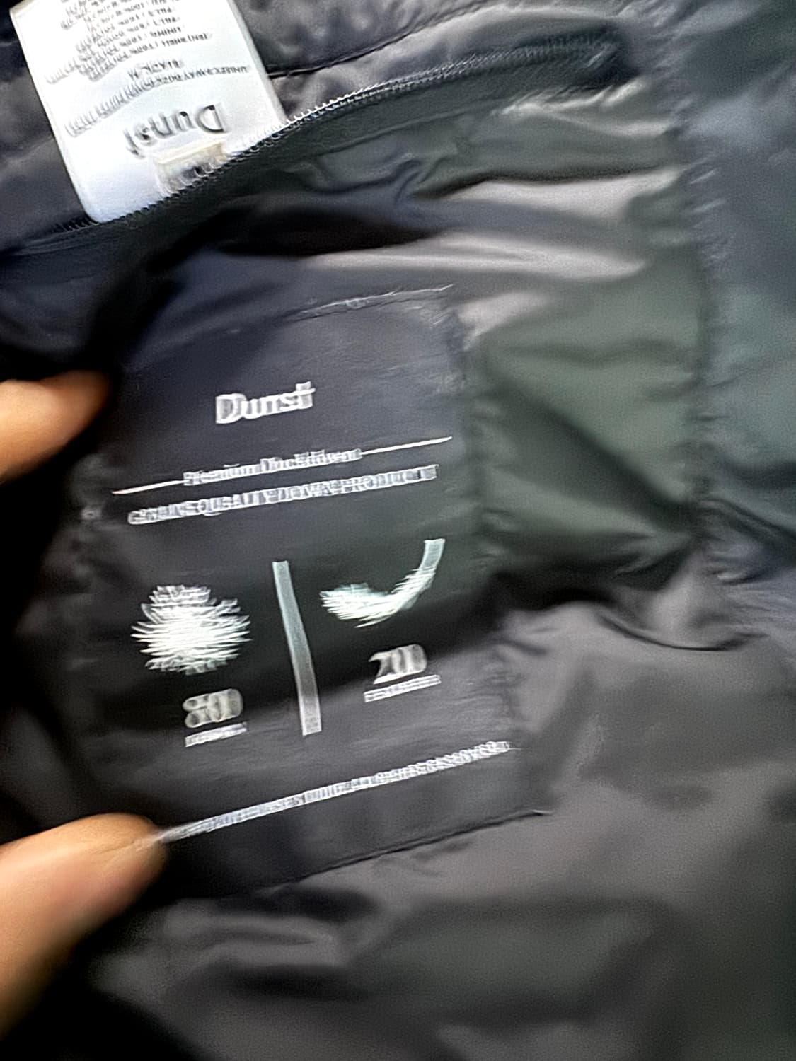 던스트 프리미엄 덕다운 블랙 다운 패딩 M 상품이미지4