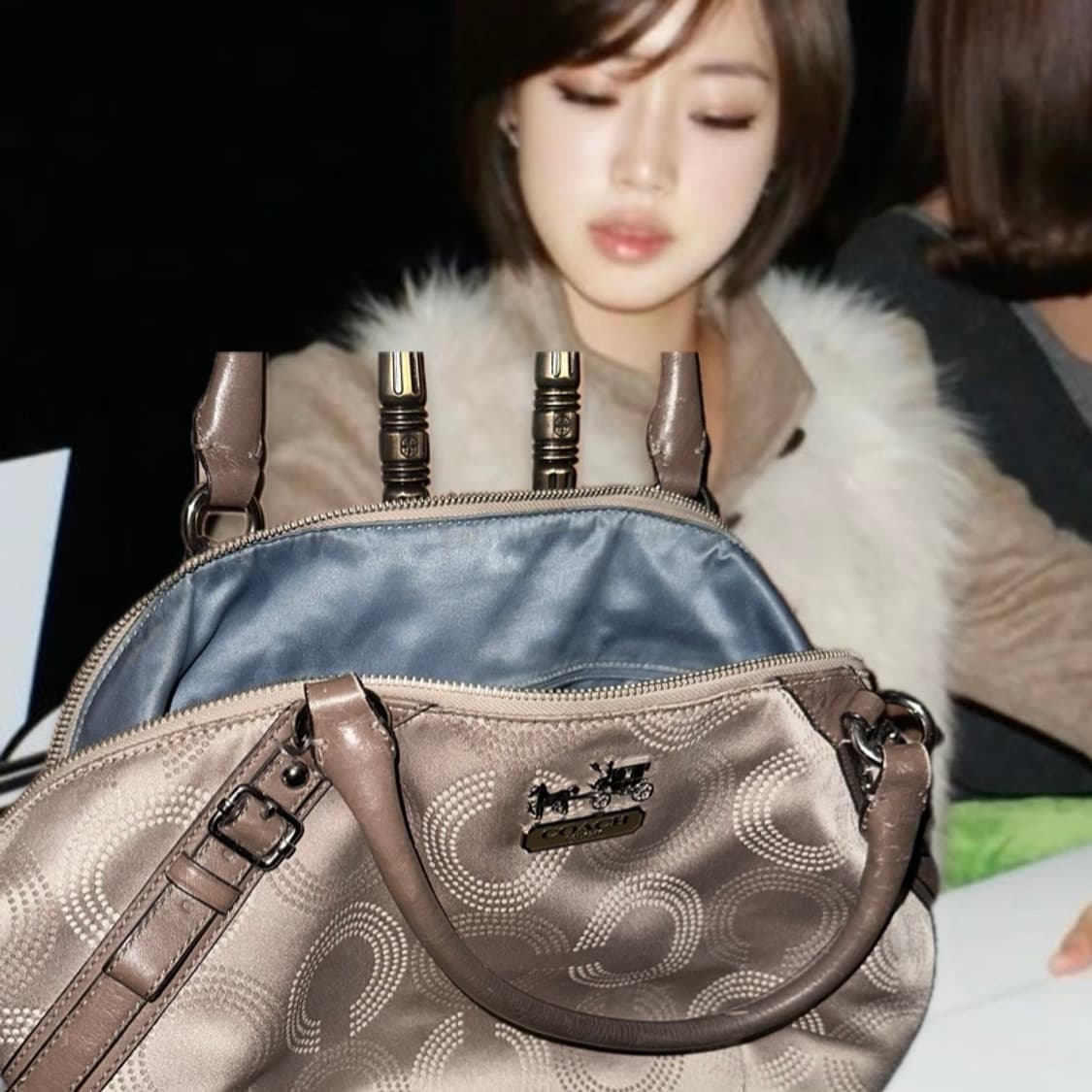 코치 Coach 시그니처 패턴 토트백 숄더백 빈티지 y2k 보부상 상품이미지1