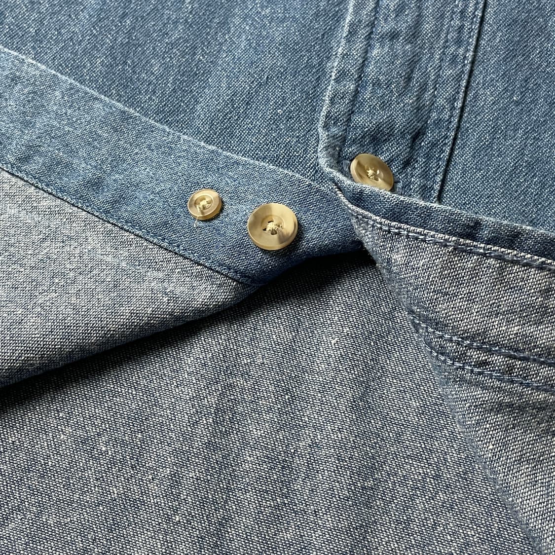 ULTRACLUB 빈티지 다운버튼 코튼 데님 셔츠 A00732 상품이미지5