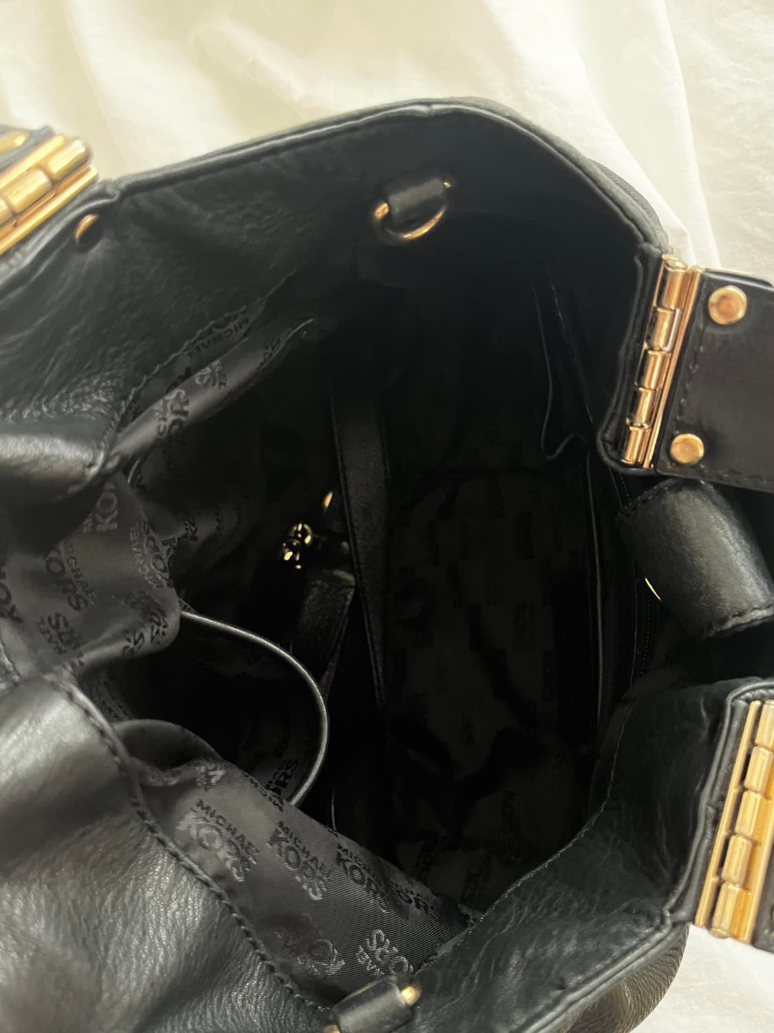 Michael Kors Black Leather Tote bag 상품이미지6