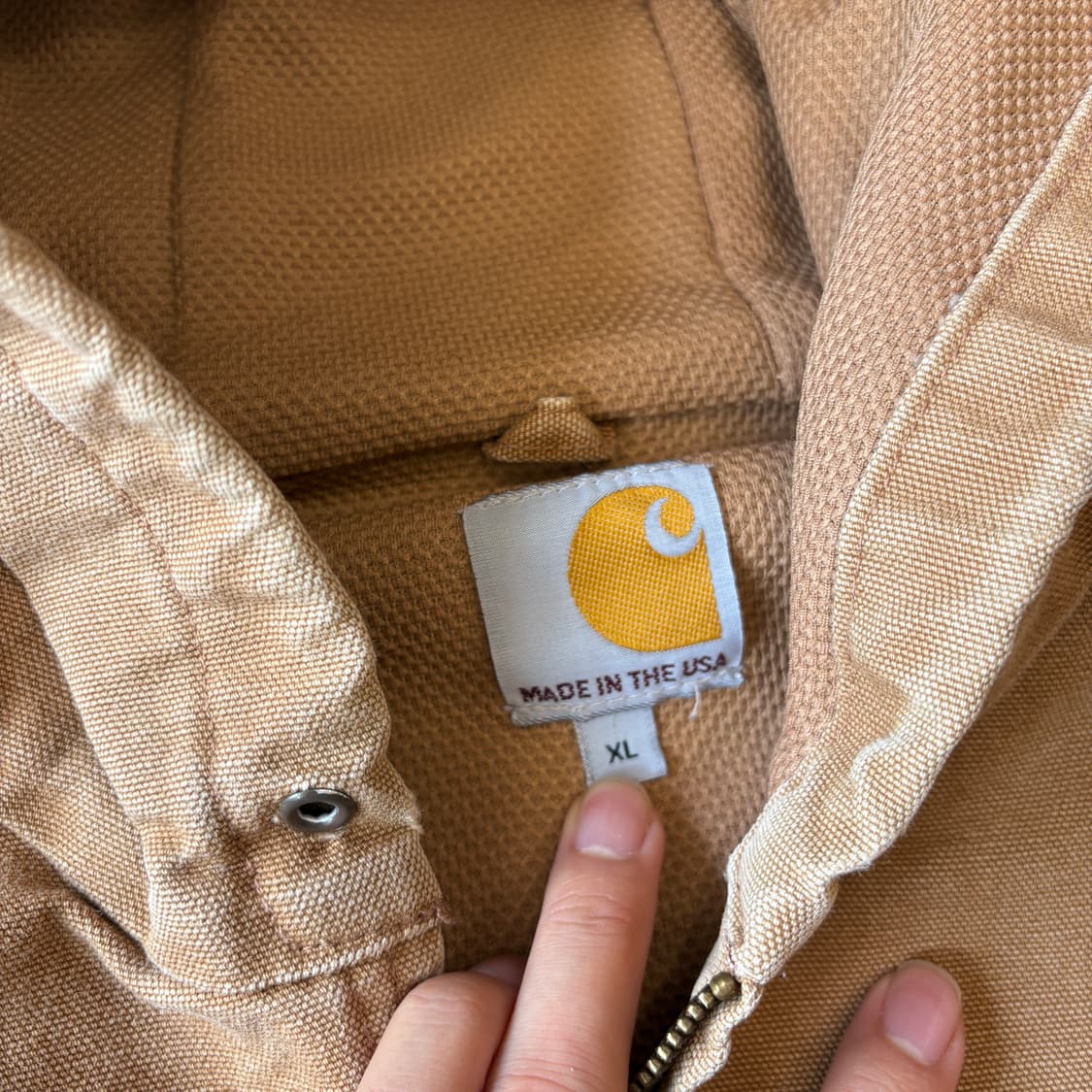 미국 생산 칼하트 j131 베이지 액티브 자켓 상품이미지5