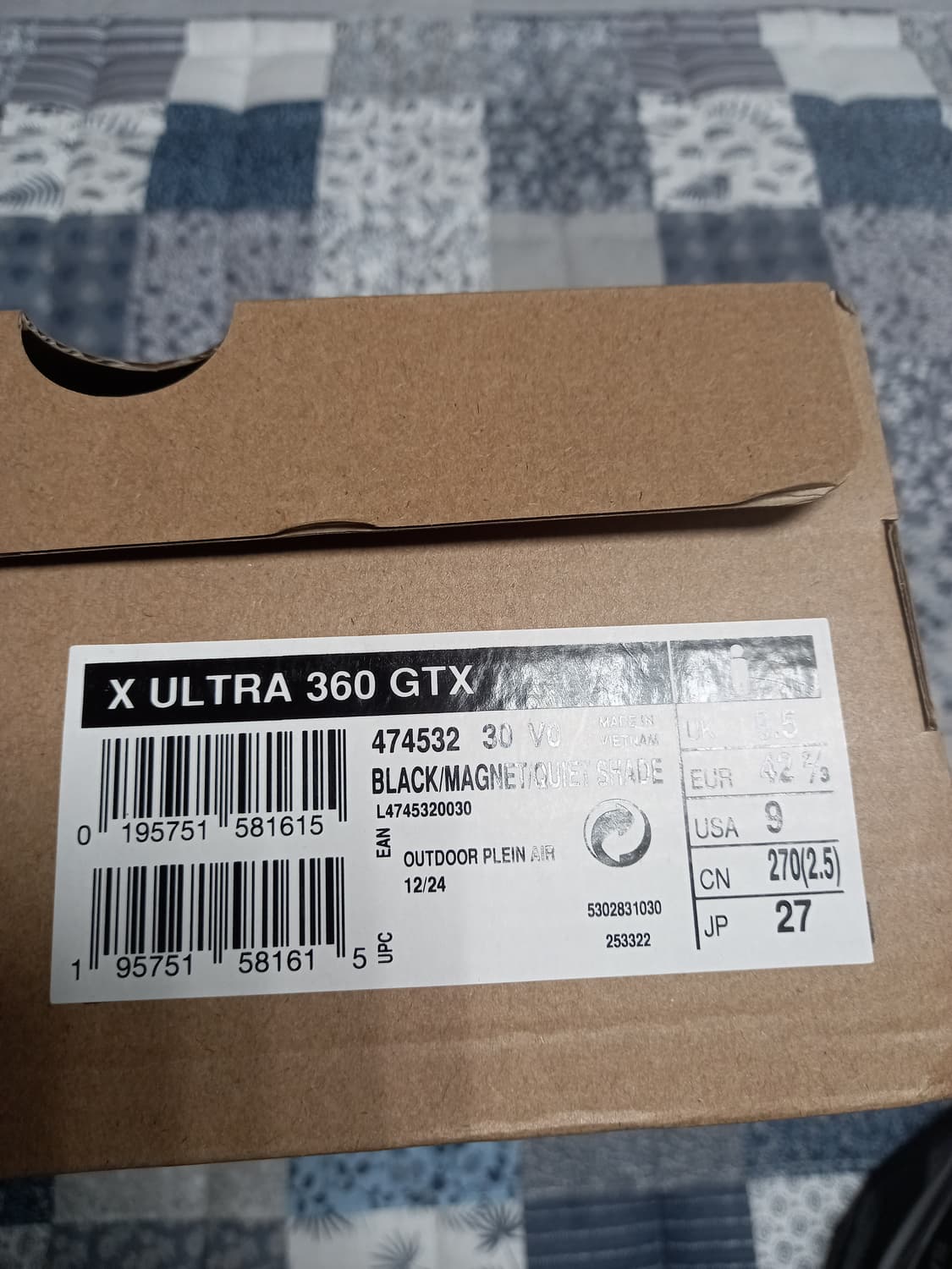 살로몬 울트라360 GTX  블랙/그레이   270 상품이미지4