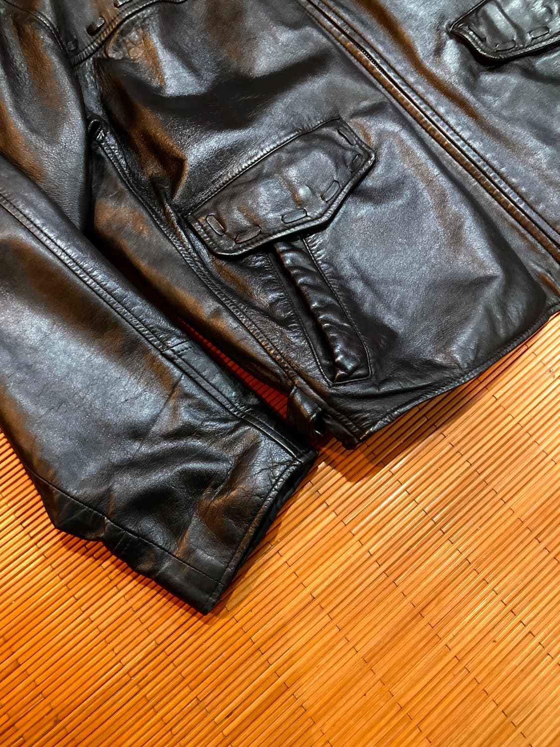 게스 USA 램스킨 레더자켓 상품이미지6