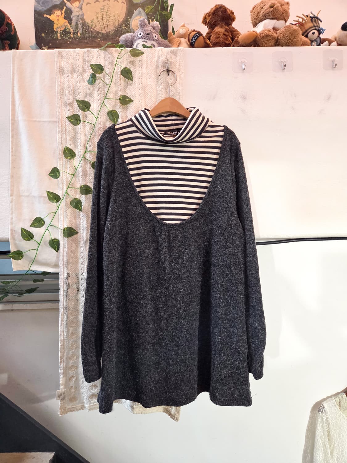 레이어드 일체형 니트 상품이미지1