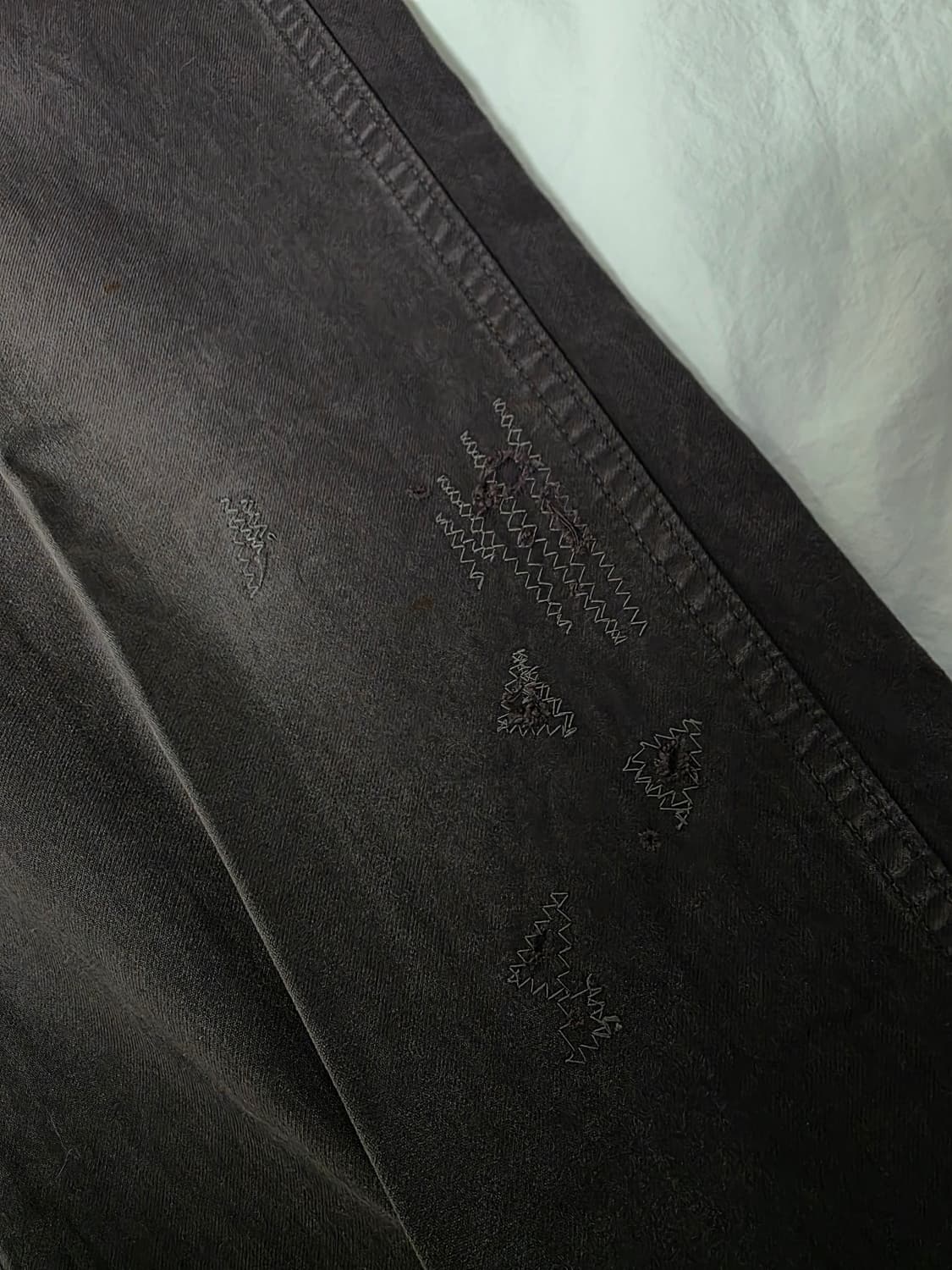 [2] 비즈빔 24AW 와이드 치노 크래쉬 블랙 새상품 상품이미지3