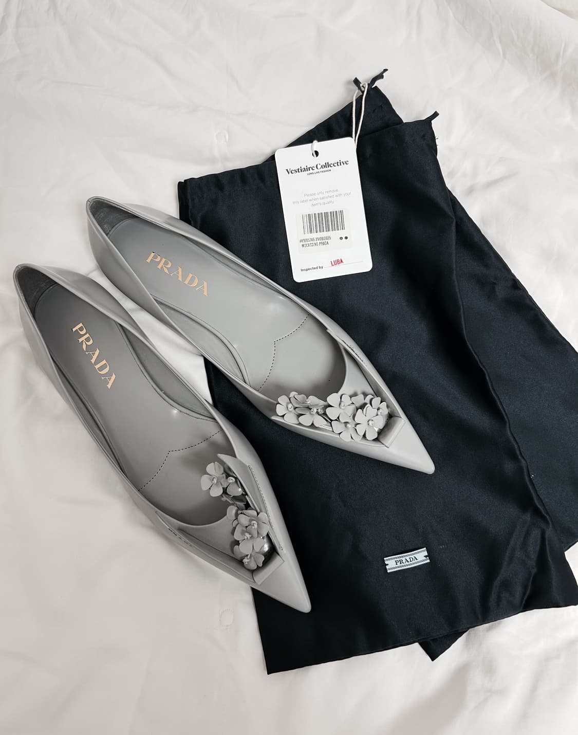 프라다 Spazzolato Floral flat IT38 상품이미지4