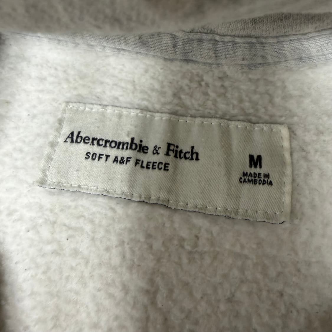 아베크롬비 아이보리 후드집업 m 상품이미지3