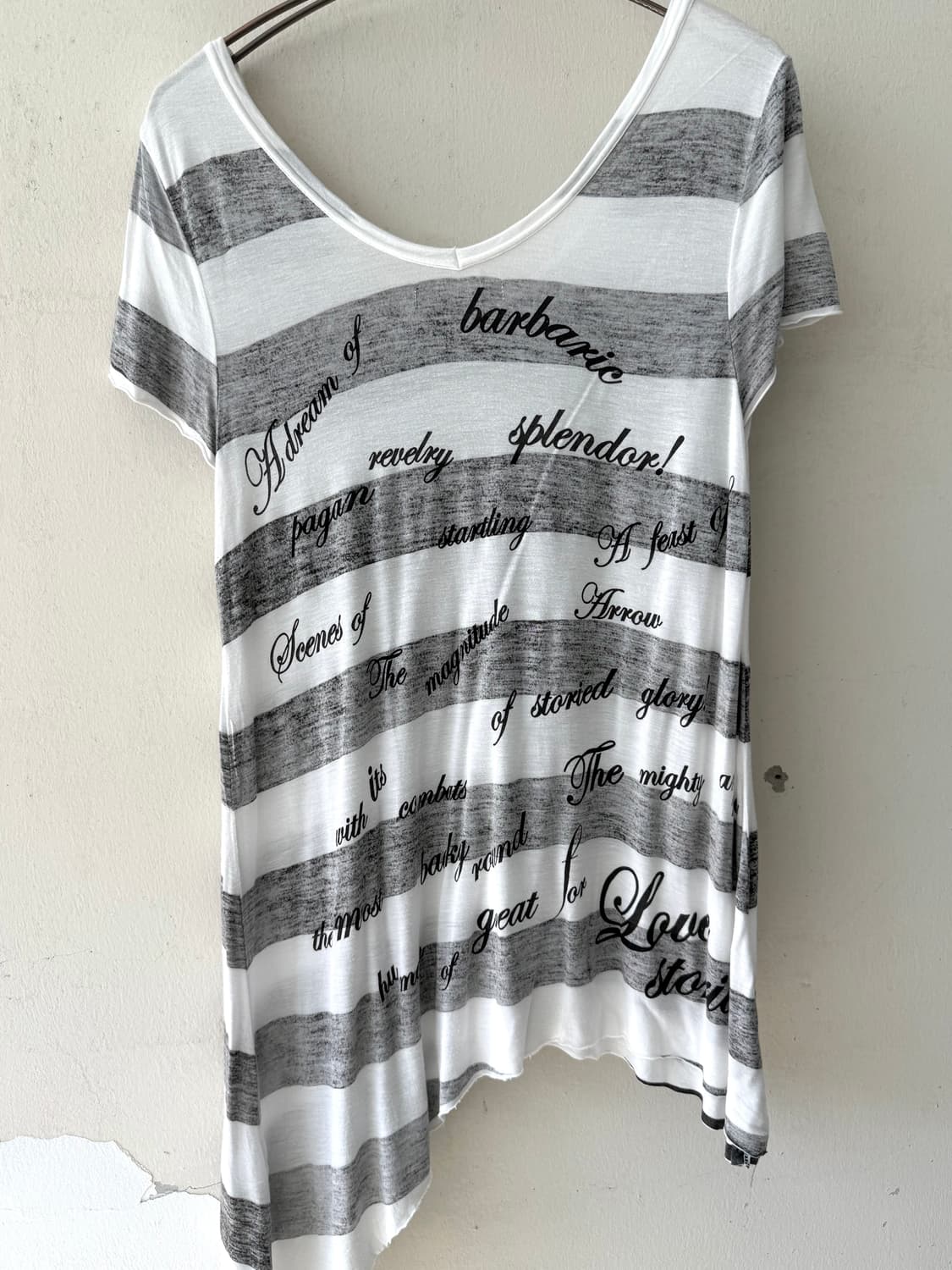 Gya-ru punk unbalance half top 상품이미지8