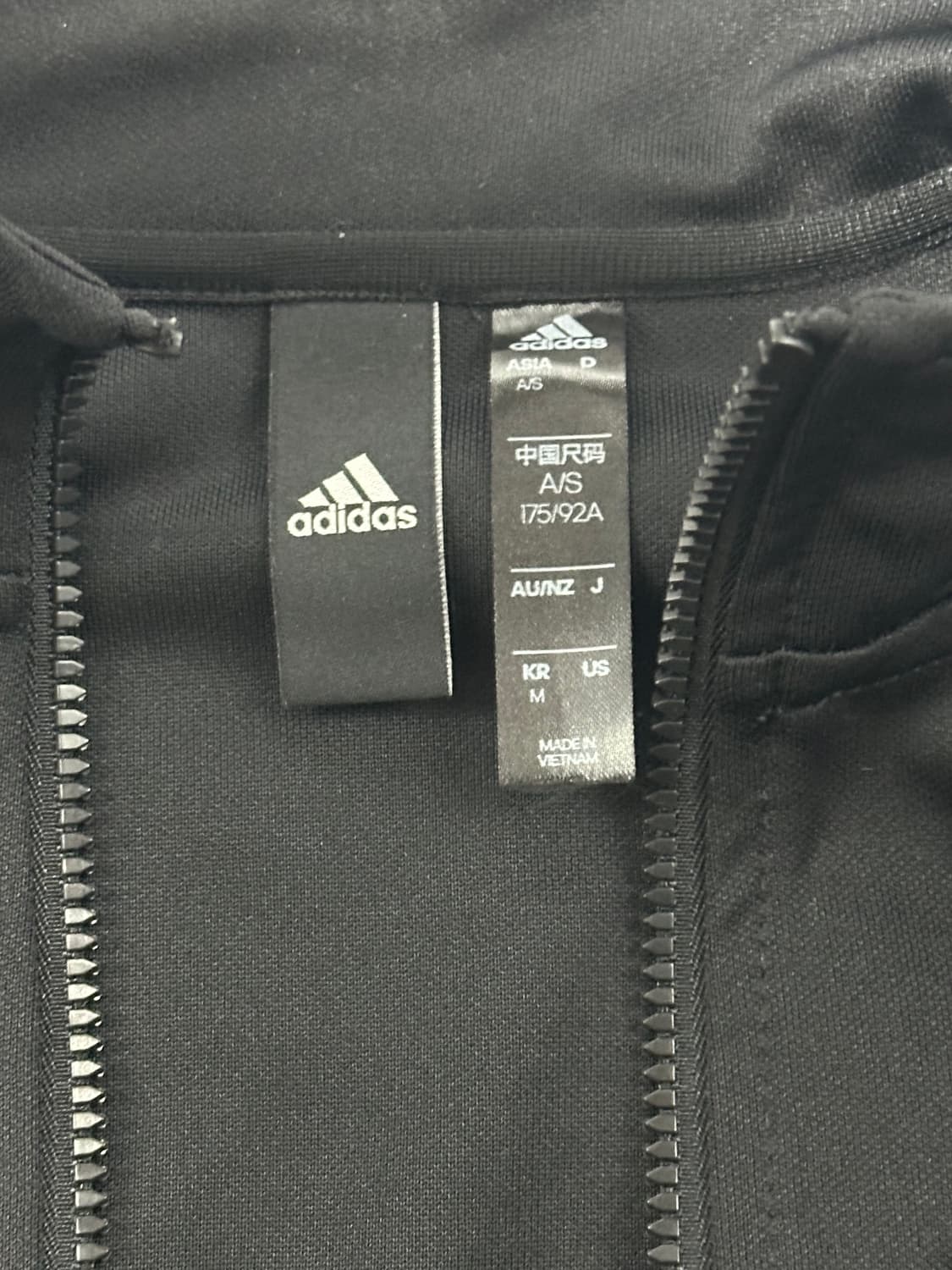 아디다스 3스트라이프 트랙탑 저지 (Black/White) 상품이미지4