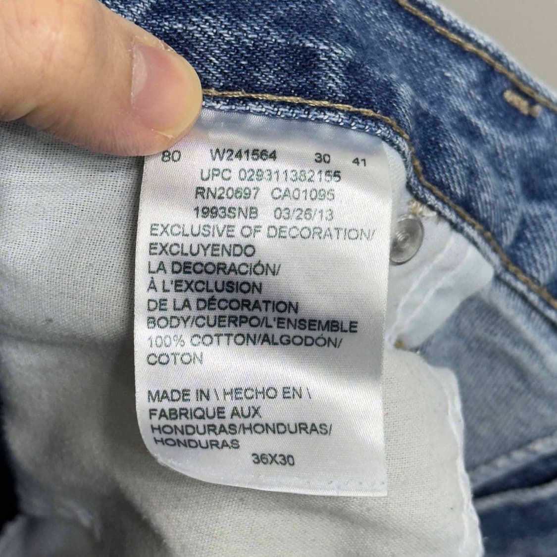 디키즈 카펜터 데님팬츠 36X30 상품이미지5