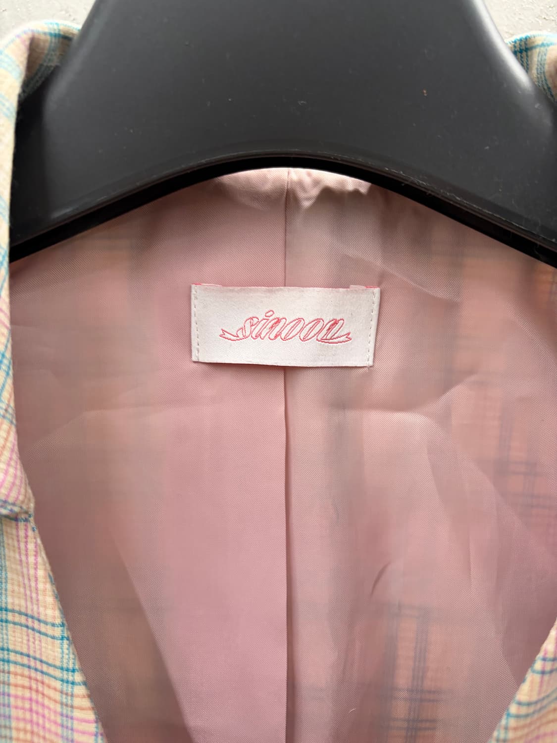 Sinoon vintage check jachet 상품이미지5