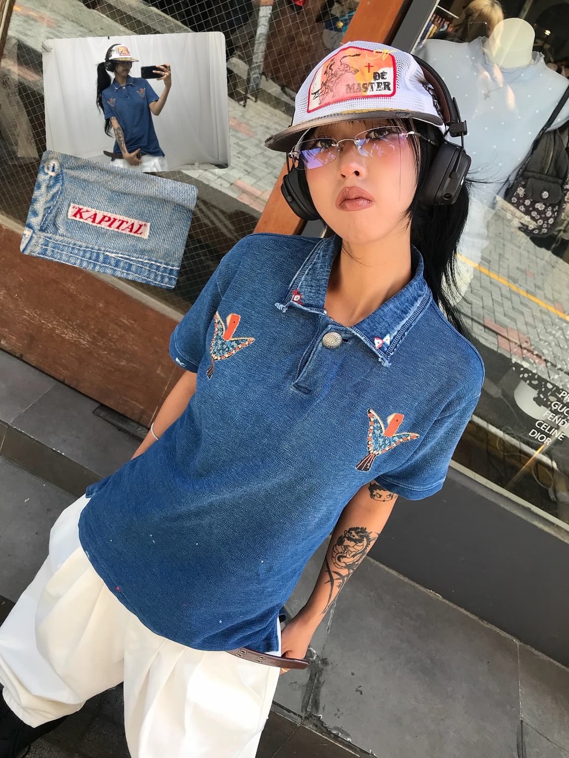 < Kapital Thunderbird Painting Pk T-shir 상품이미지1