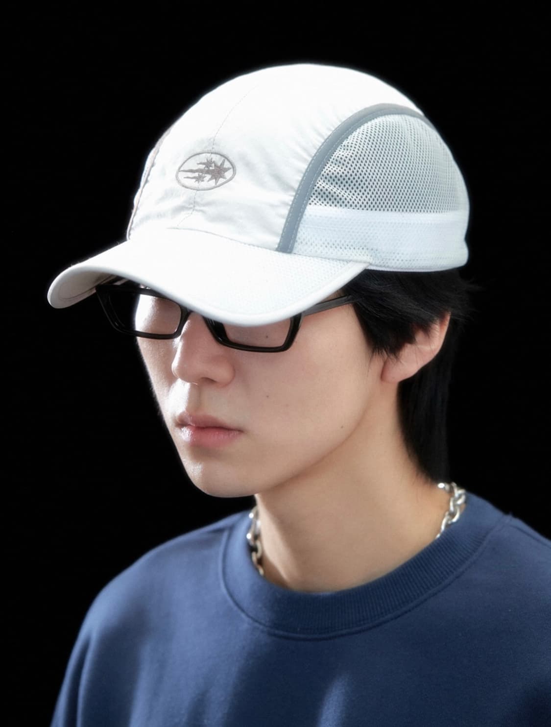 나이스고스트클럽 나일론 메쉬캡 모자 그레이 상품이미지4