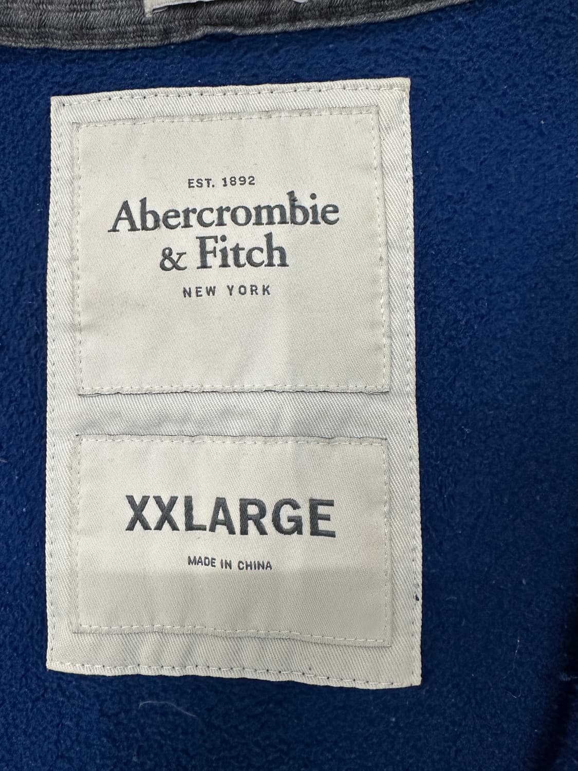 아베크롬비 데미지커팅 스펠로고 후드집업 100 상품이미지4