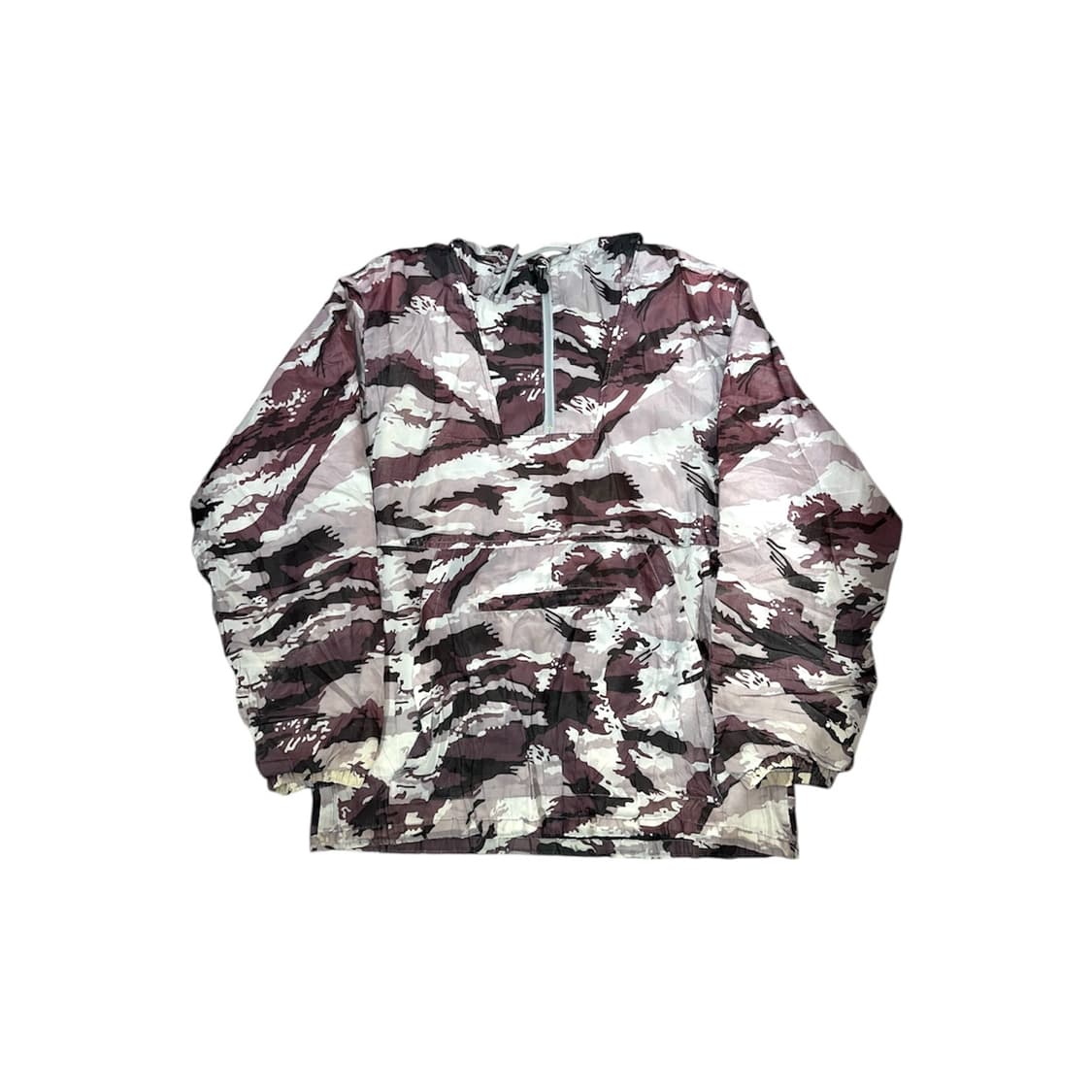 일본 빈티지 카모 후드 바람막이 아노락 점퍼 트랙 자켓 L 상품이미지4