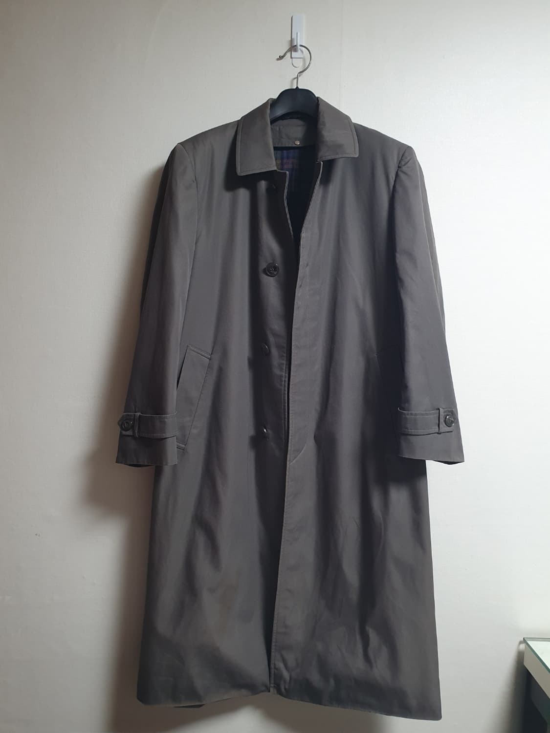 🧥🩶 YSL 클래식 싱글 코트 토프그레이 46 상품이미지1