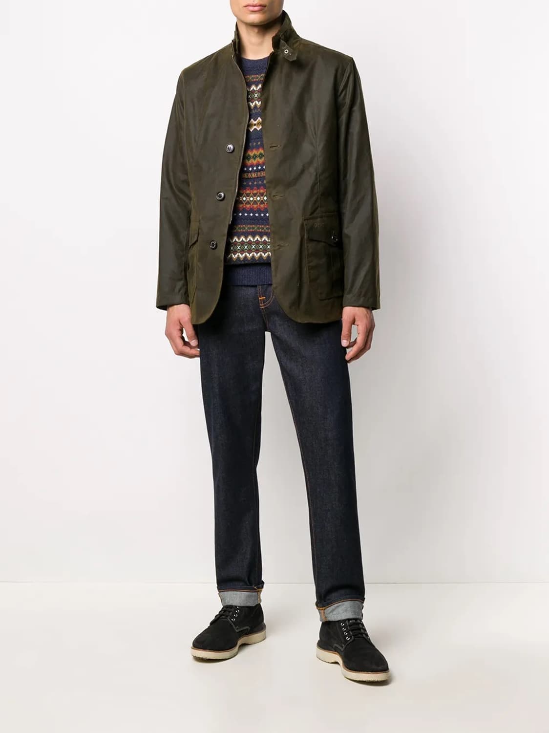 바버 왁싱 하이넥 재킷 상품이미지6