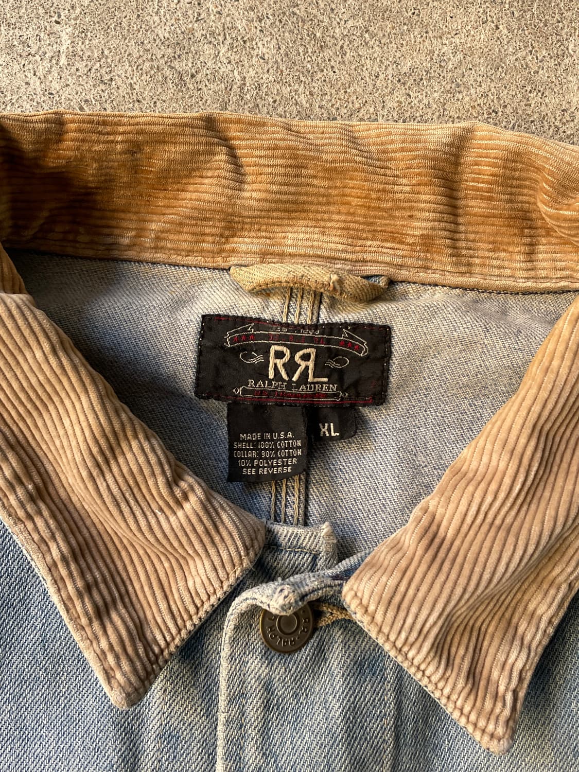 90s RRL Dungaree Denim Jacket(USA Made) 상품이미지5