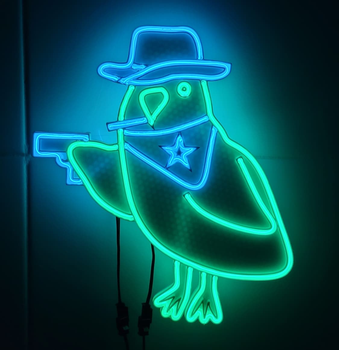 네온사인 앵무새 카우보이2 led 램프 조명 무드등 상품이미지1