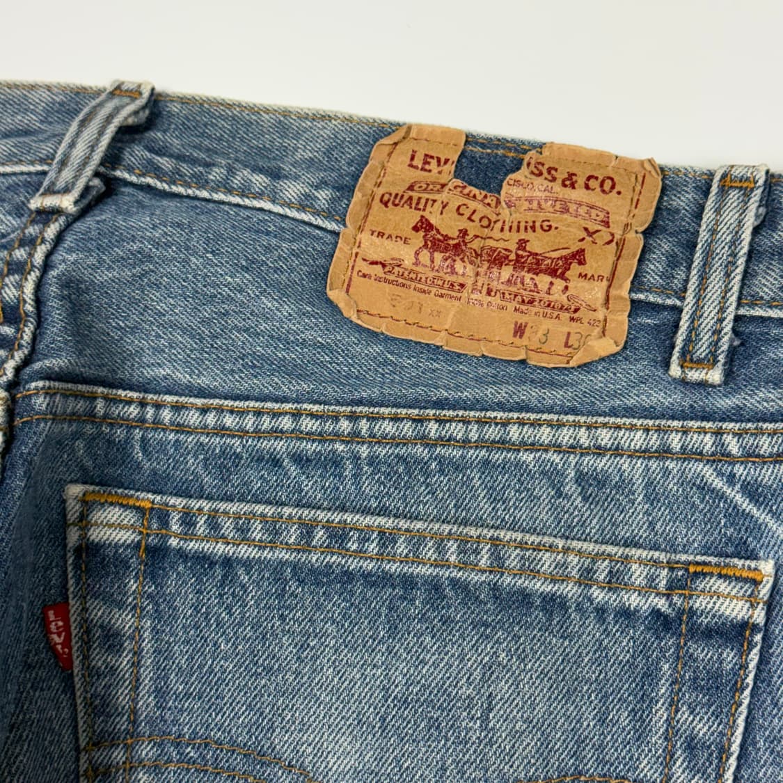 (31) 90s USA Made 리바이스 501 데님 팬츠 상품이미지8