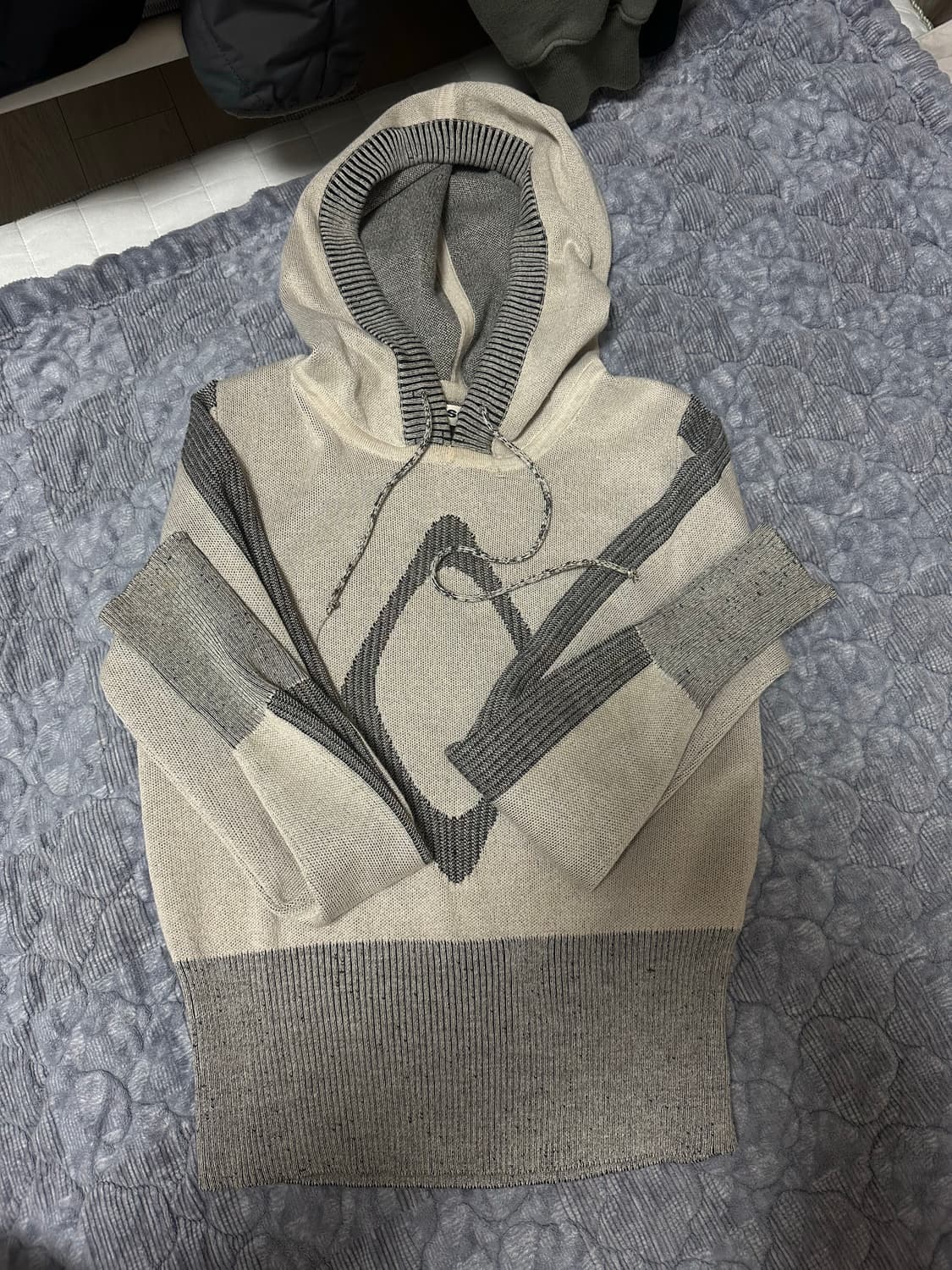 미스치프 니트 후드 s 상품이미지1