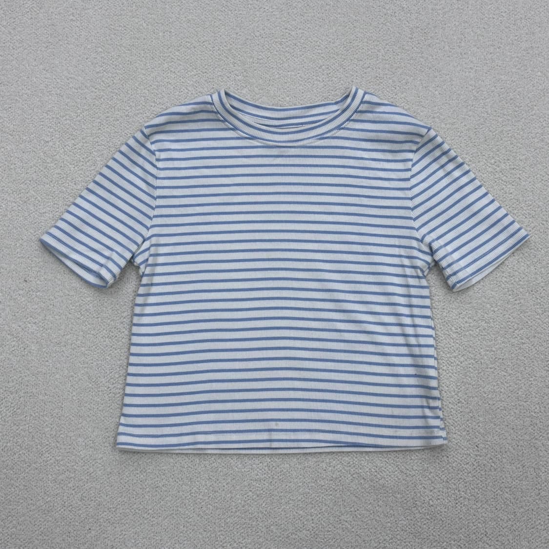 실측확인 빈티지 반팔 크롭 티셔츠 0316E 상품이미지1