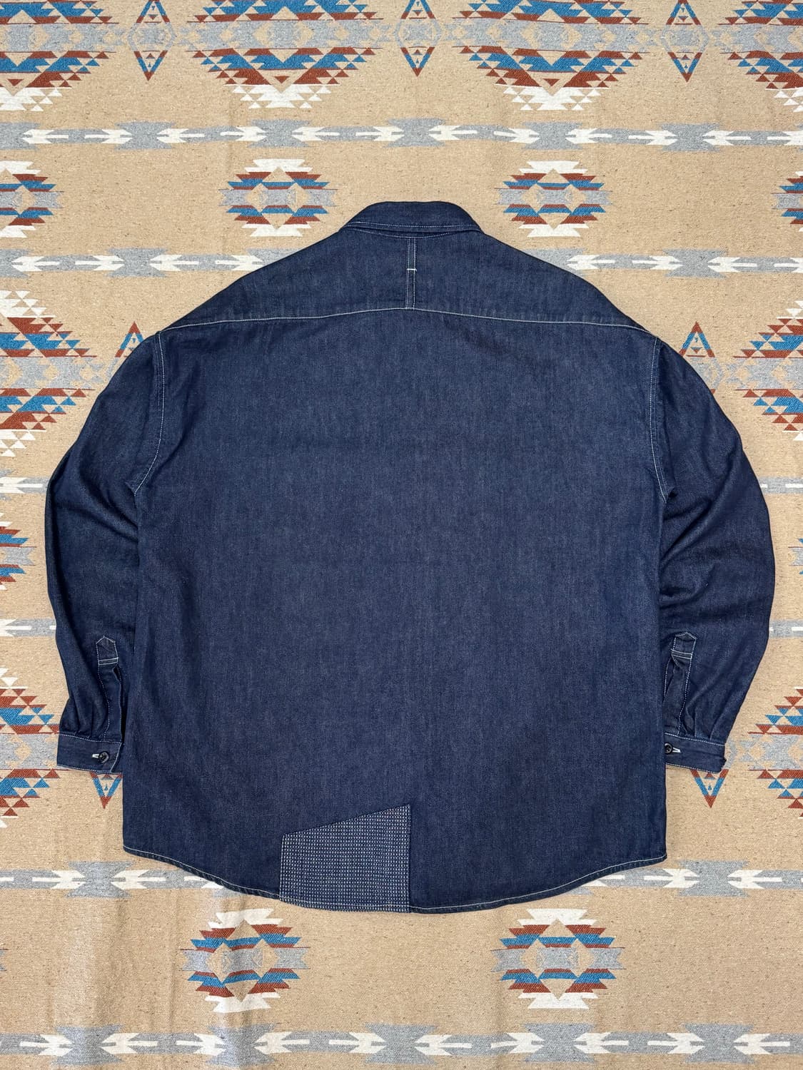 [5][XL] FDMTL 펀드멘탈 패치워크 데님 셔츠  상품이미지6