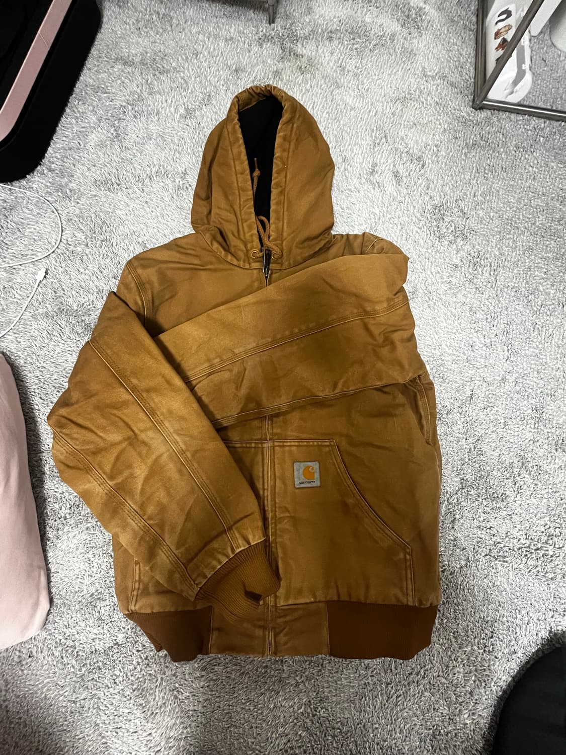 [ Carhartt 액티브 자켓 / 브라운 / 기모 안감] 상품이미지1