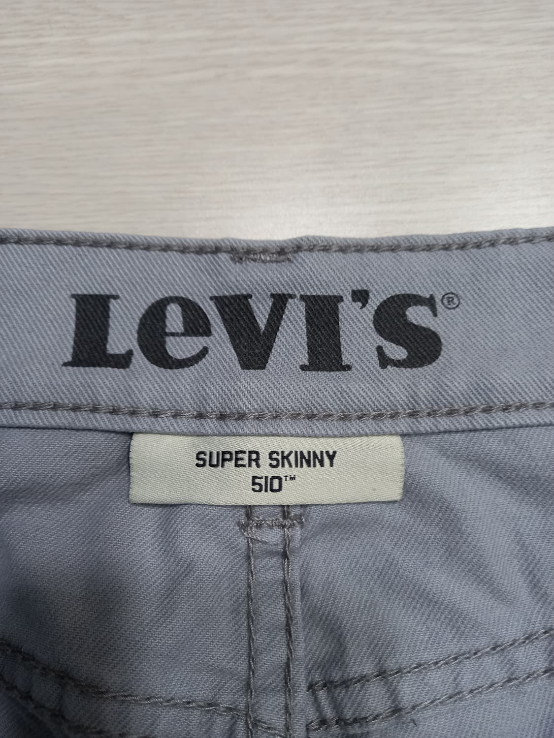 34 리바이스510 스판 슬림일자진 그레이 34-579 상품이미지7