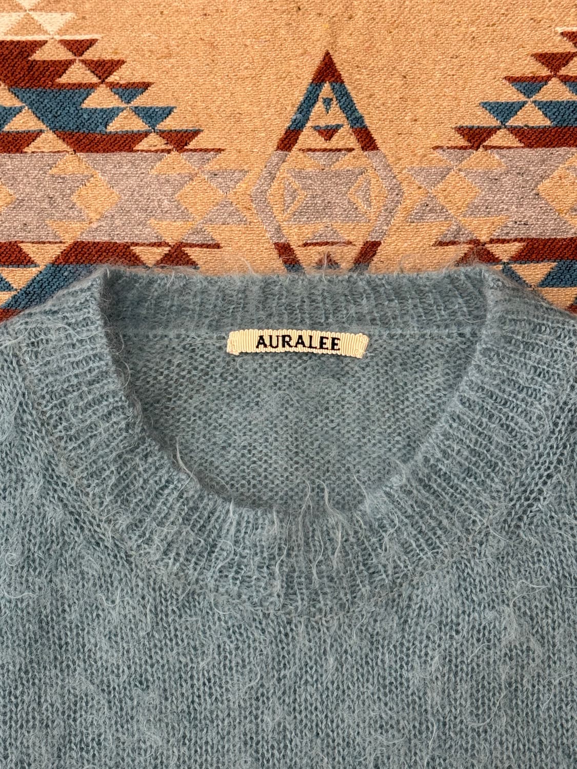 [4][XL] 오라리 슈퍼 키드 모헤어 니트 민트  상품이미지2