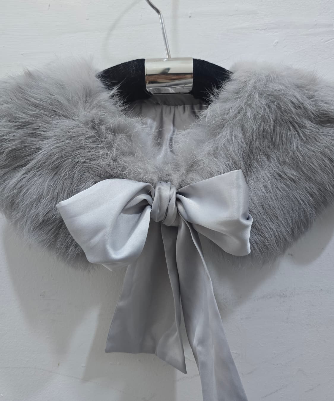 리얼퍼 숄 머플러 그레이 상품이미지3