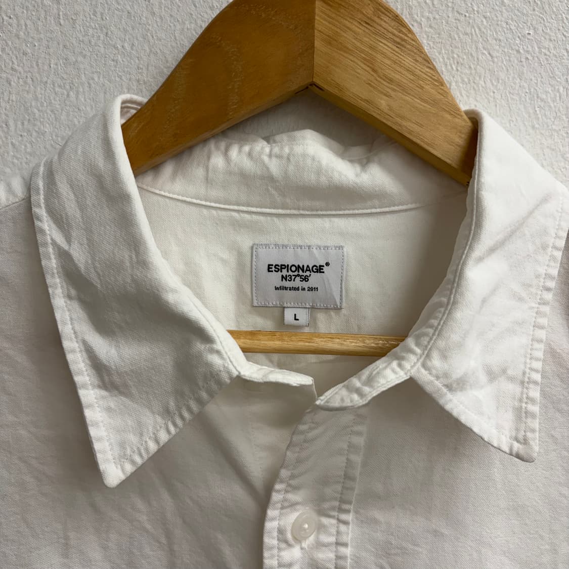 ESPIONAGE 화이트 셔츠(L) 상품이미지3