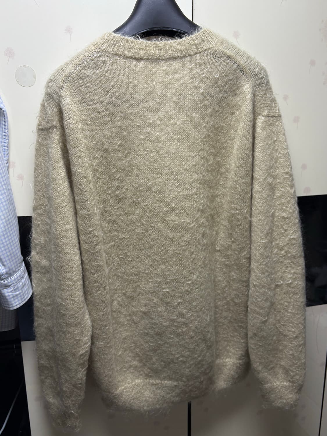 [5] 오라리 브러쉬드 키드 모헤어 니트 베이지 상품이미지3