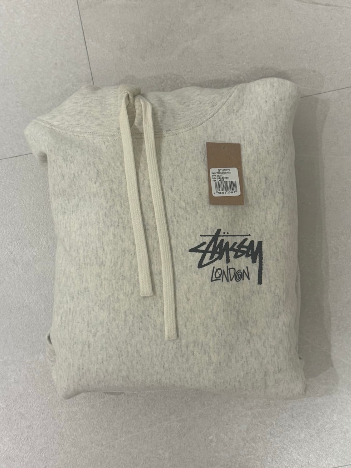 스투시 런던 후드 애쉬 헤더 L 상품이미지1