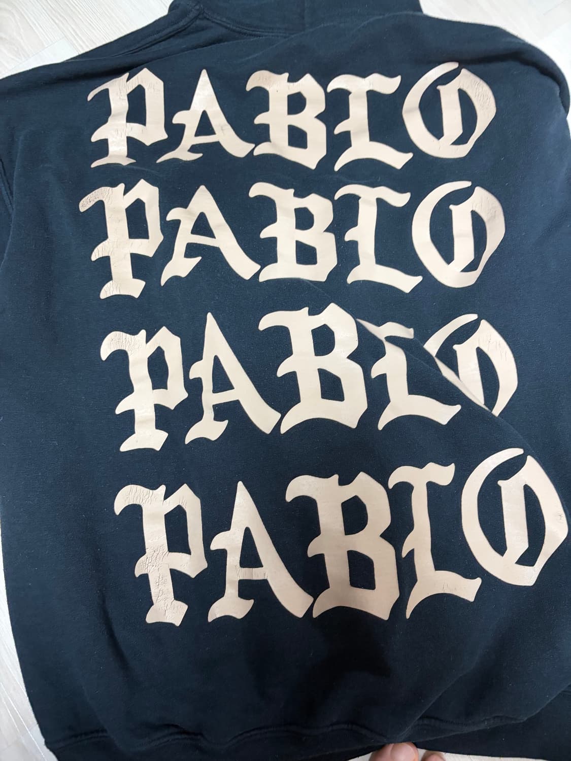 칸예 파블로 후드티 xl 처분합니다 상품이미지1