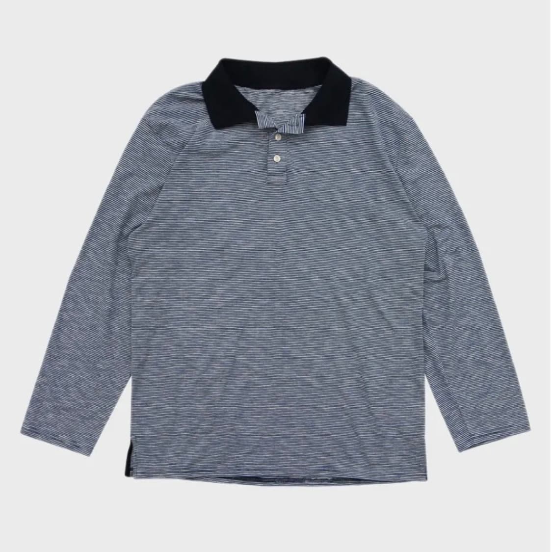 프레클 boxy fit button polo shirt in navy 상품이미지1
