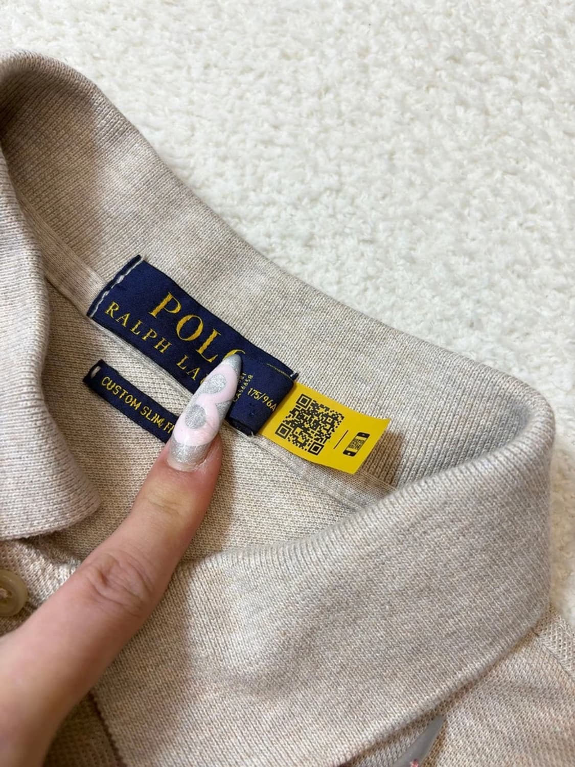 폴로 랄프로렌 큐알 신형 솔리드 카라 롱슬리브 PN6271 상품이미지4