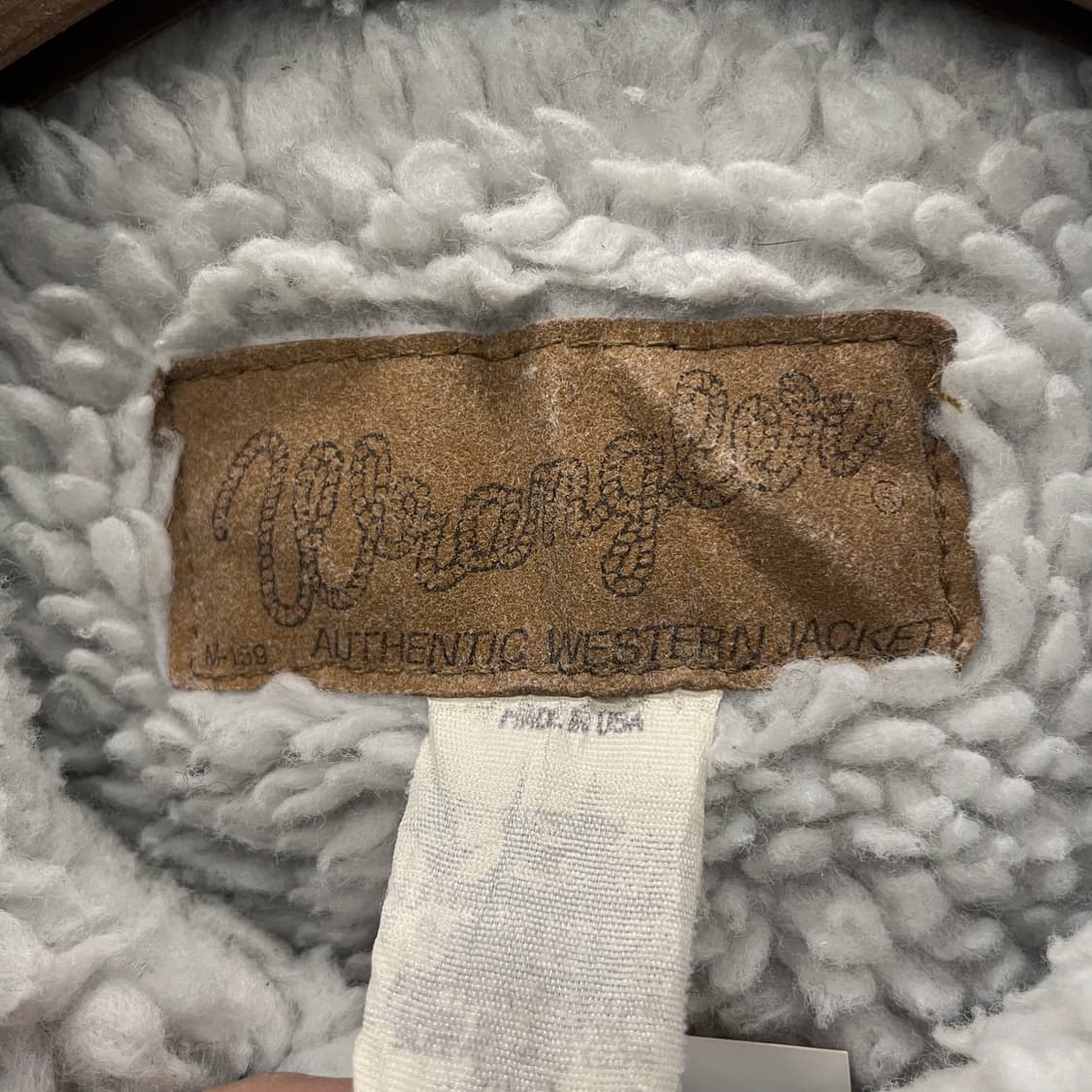 90s 랭글러 M-159 웨스턴 쉐르파 데님 자켓 상품이미지7