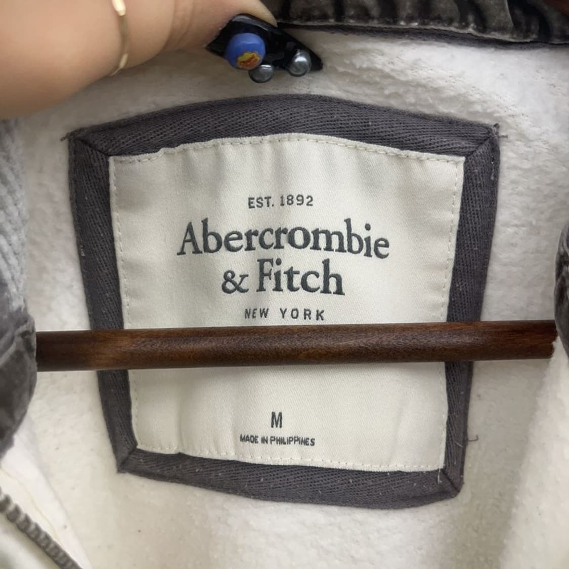 아베크롬비 레트로 Y2K 00's 기모 후드집업 M C08679 상품이미지4