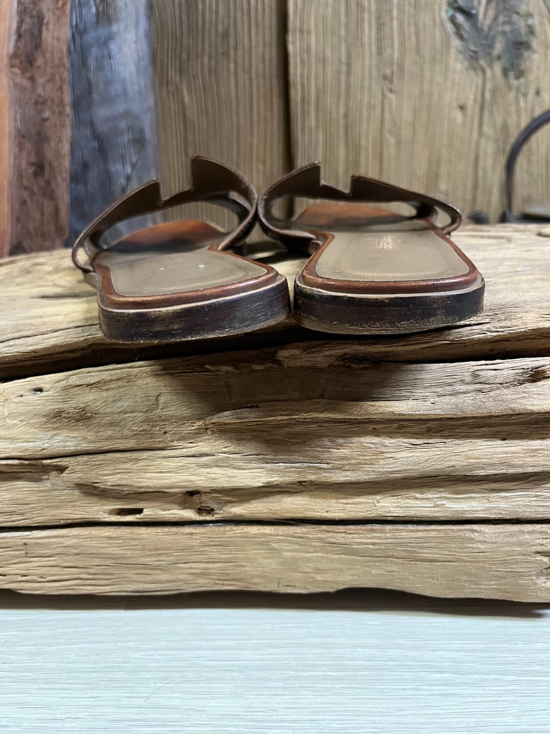 에르메스 오란 골드 샌들 슬리퍼 상품이미지5