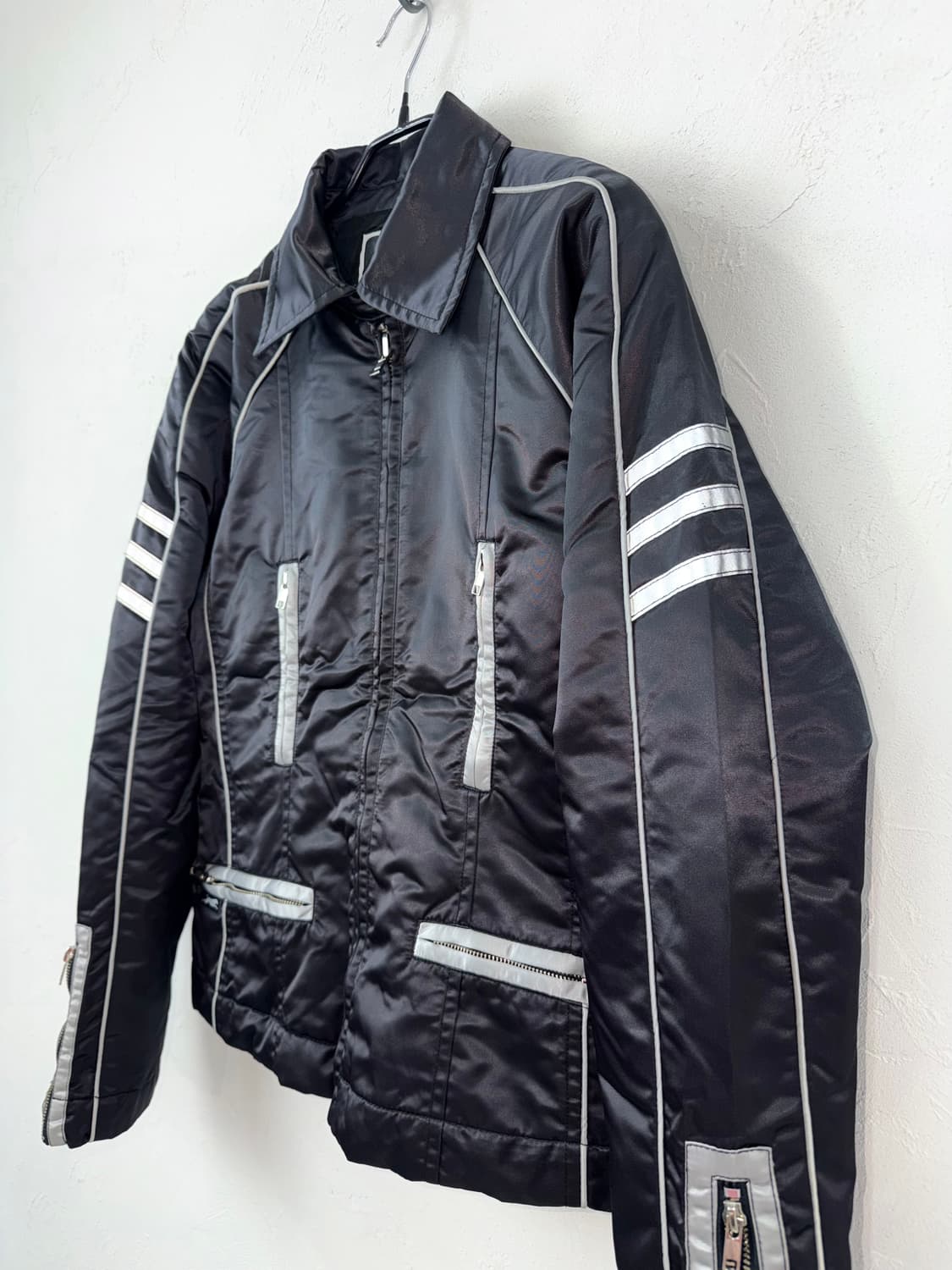 Vintage AJ(andrea jovine) 나일론 블루종 상품이미지3