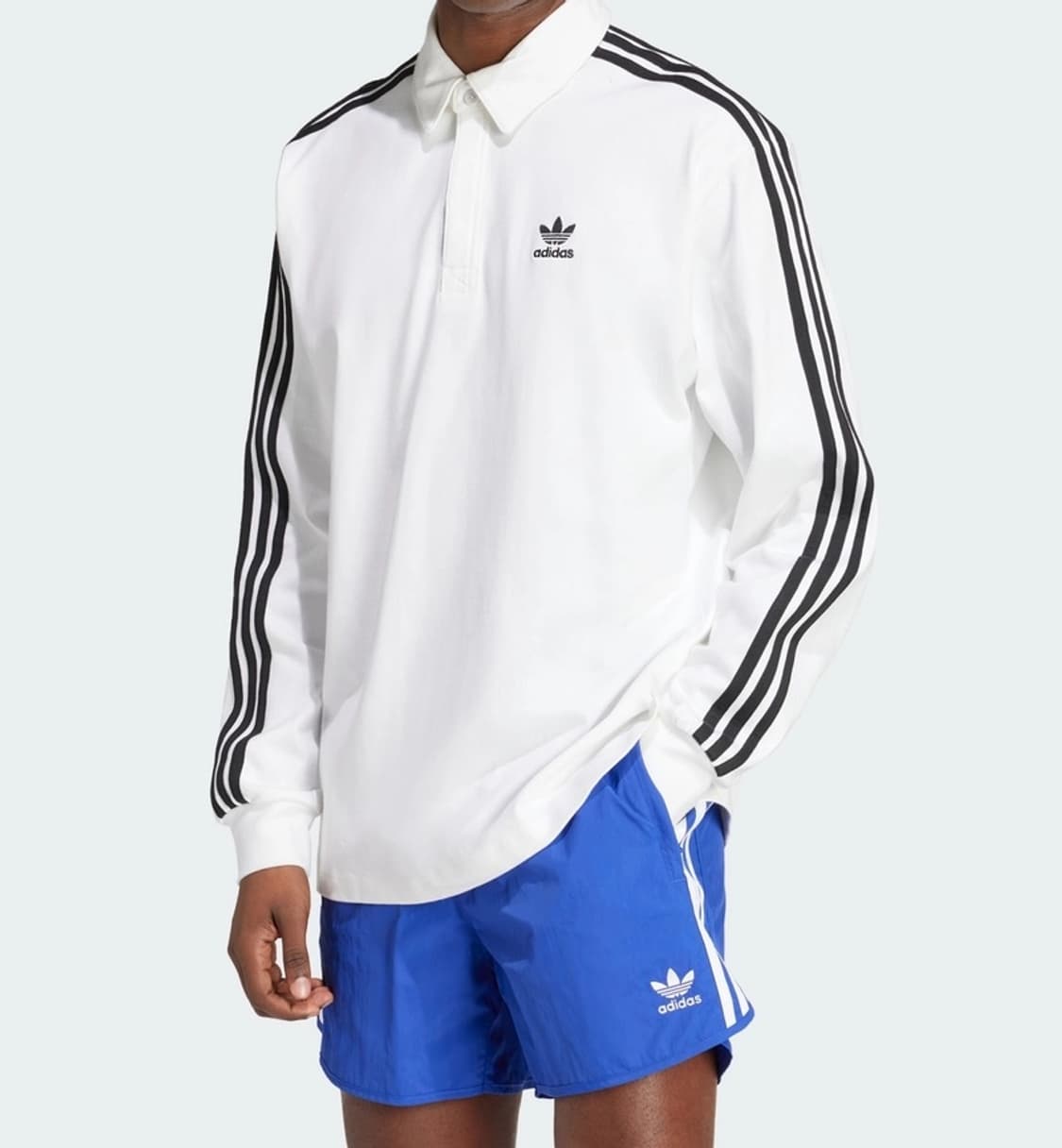 Adidas 아디다스 럭비폴로 스웻셔츠 흰검 상품이미지2