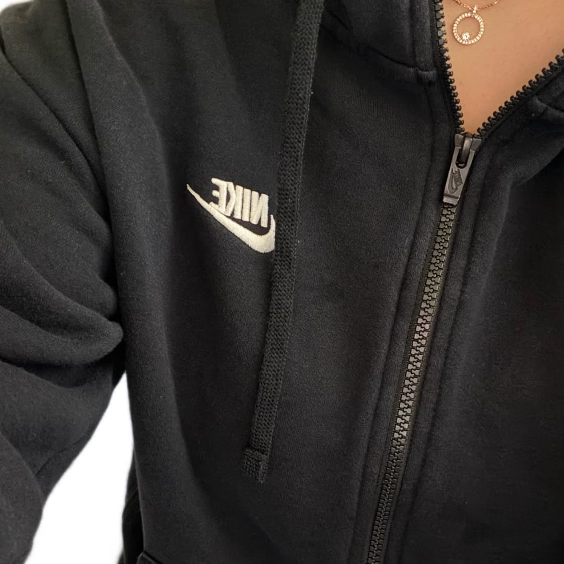 🖤나이키 스우시 스몰로고 블랙 후드집업🖤 상품이미지2