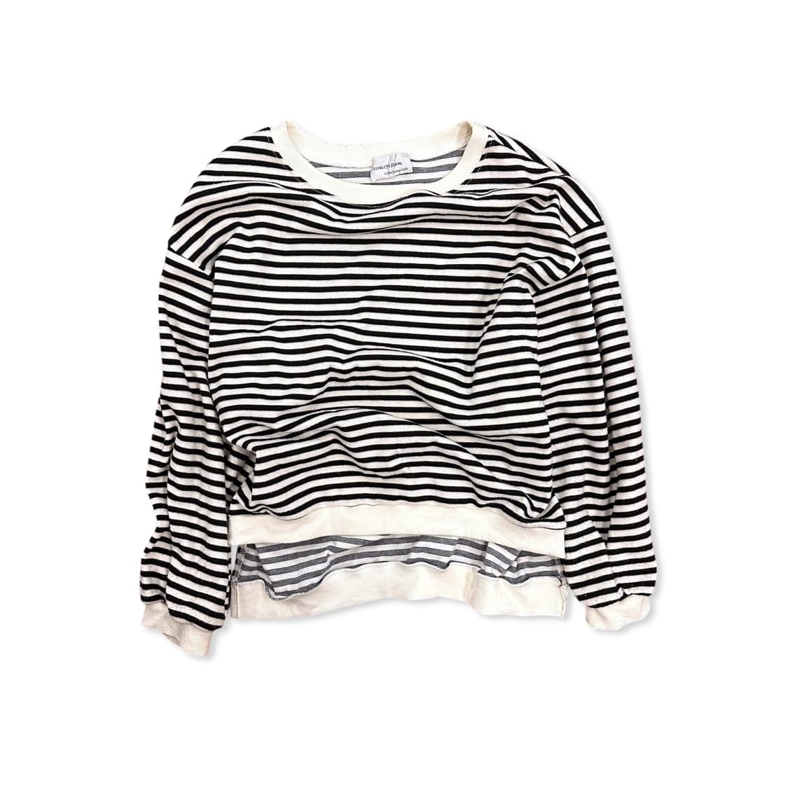 White stripe knitwear sweatshirt 상품이미지1