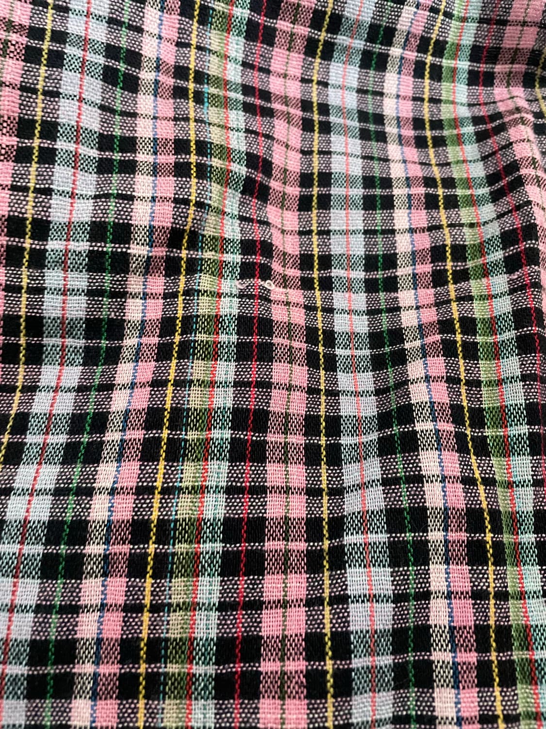 핑크 체크 머플러 / 키치 Y2K 감성 포인트 스카프 상품이미지4