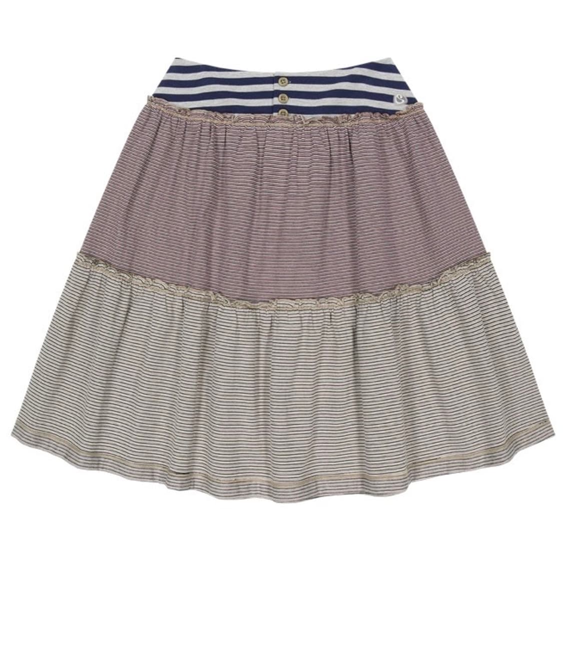 코이세이오 26SS 컬러드 스트라이프 미디 스커트 상품이미지1